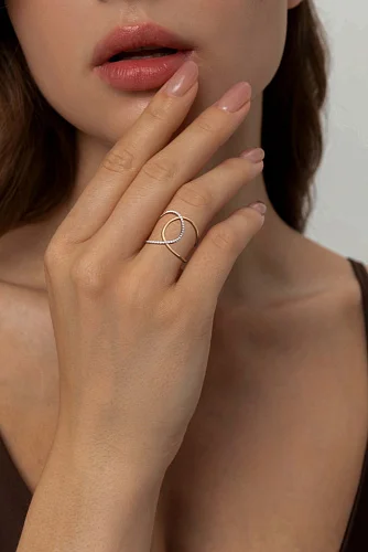 Кольцо из жёлтого золота с 30 бриллиантами