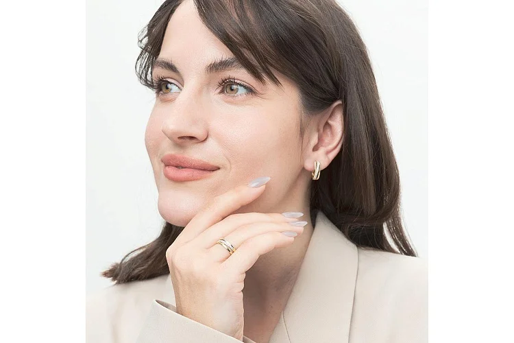 Кольцо Дорожка из жёлтого золота с 12 бриллиантами