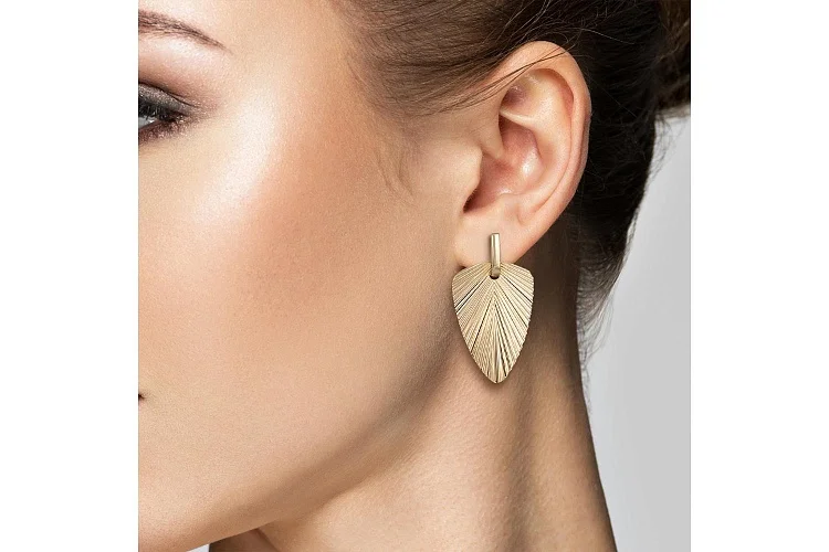 Серьги-трансформеры из жёлтого золота без вставок