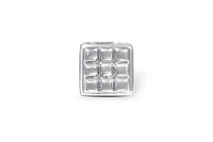 Подвеска Квадрат из белого золота без вставок