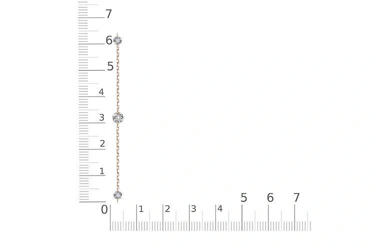 Браслет из красного золота с 3 бриллиантами