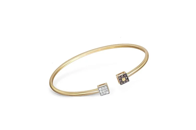 Браслет из жёлтого золота с 17 бриллиантами