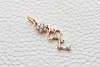 Подвеска Цветок из красного золота с 12 фианитами