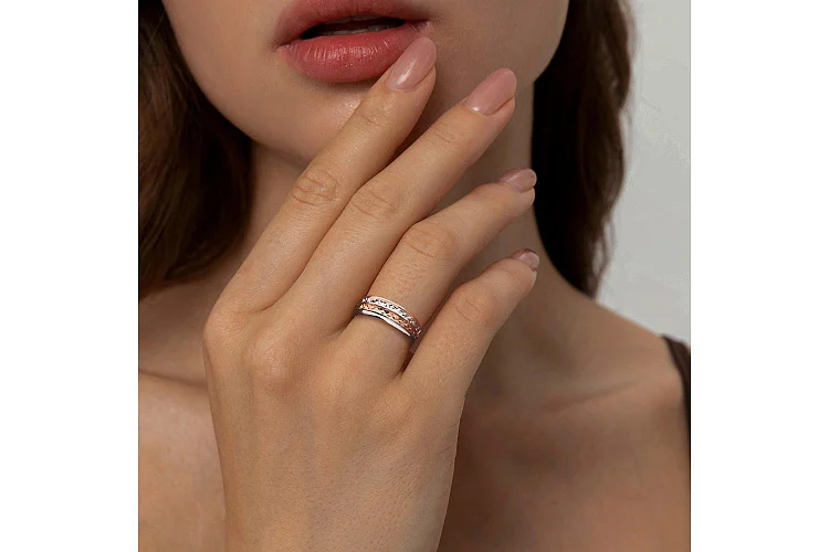 Кольцо из красного золота без вставок