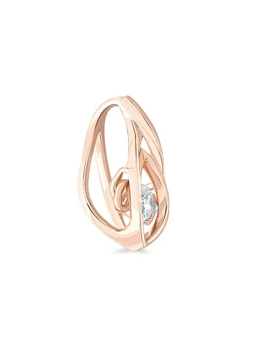 Подвеска из красного золота с фианитом