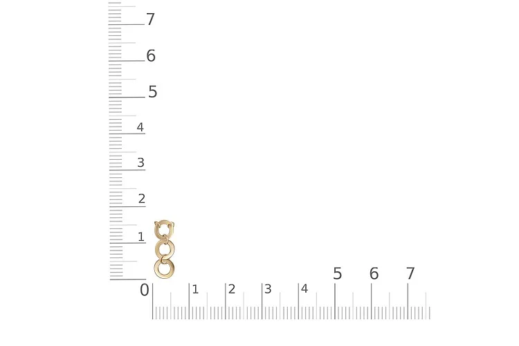 Колье Круг из жёлтого золота без вставок