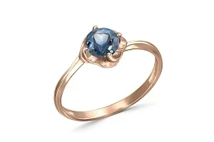 Кольцо из красного золота с топазом лондон