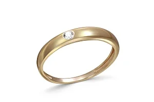 Кольцо из жёлтого золота с бриллиантом