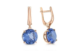 Серьги из красного золота с 2 наноситалами