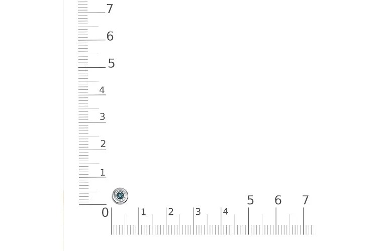 Подвеска Круг из белого золота с топазом лондон