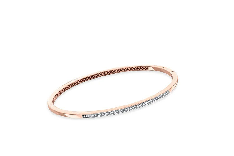 Браслет Дорожка из красного золота с 41 бриллиантами