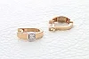 Серьги из красного золота с 18 бриллиантами