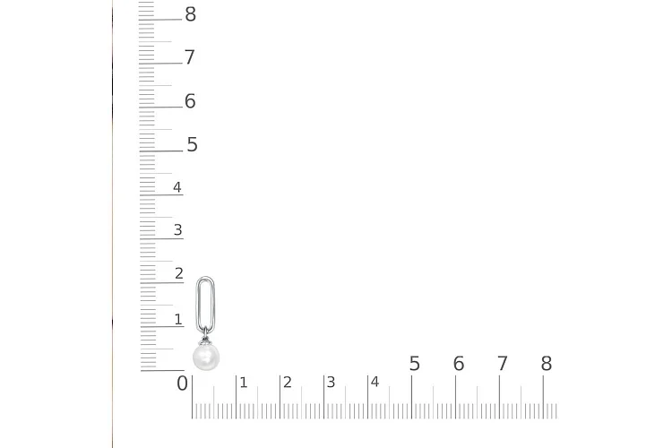 Подвеска из белого золота с жемчугом