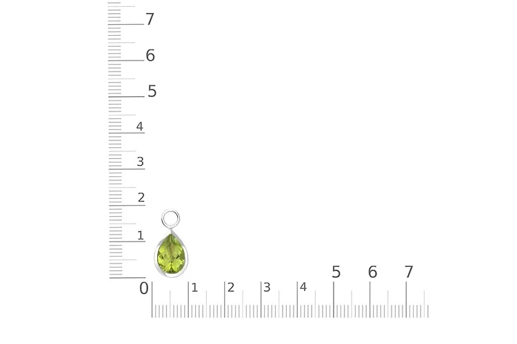 Подвеска серёг-трансформеров из белого золота с хризолитом