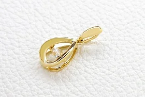 Подвеска из жёлтого золота с фианитом