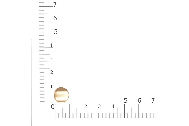 Подвеска Круг из красного золота без вставок