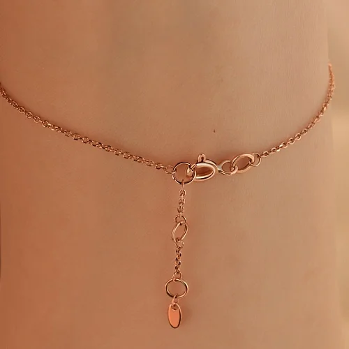 Браслет из красного золота с перламутром