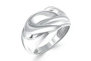 Кольцо из белого золота без вставок