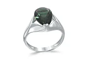 Кольцо из белого золота с турмалином