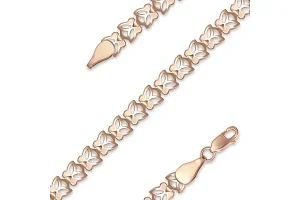 Браслет Бабочка из красного золота без вставок