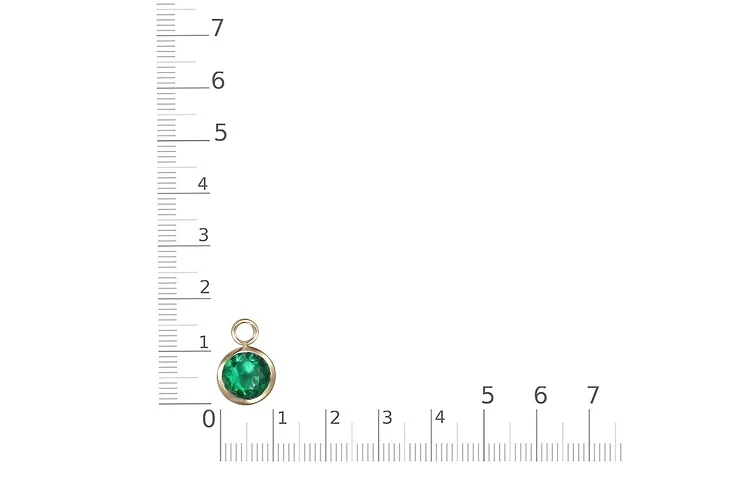 Подвеска серёг-трансформеров из жёлтого золота с гранатом
