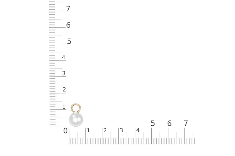 Подвеска серёг-трансформеров из жёлтого золота с жемчугом