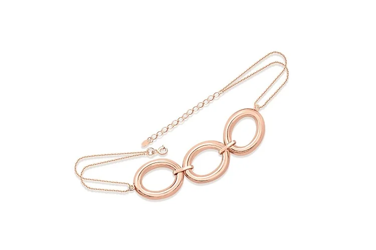 Браслет из красного золота без вставок