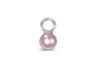 Подвеска серёг-трансформеров из белого золота с жемчугом