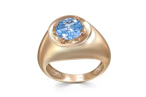 Кольцо из красного золота с топазом swiss