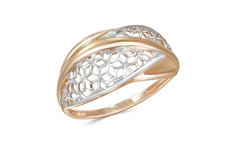 Кольцо из красного золота без вставок