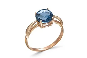 Кольцо из красного золота с топазом лондон