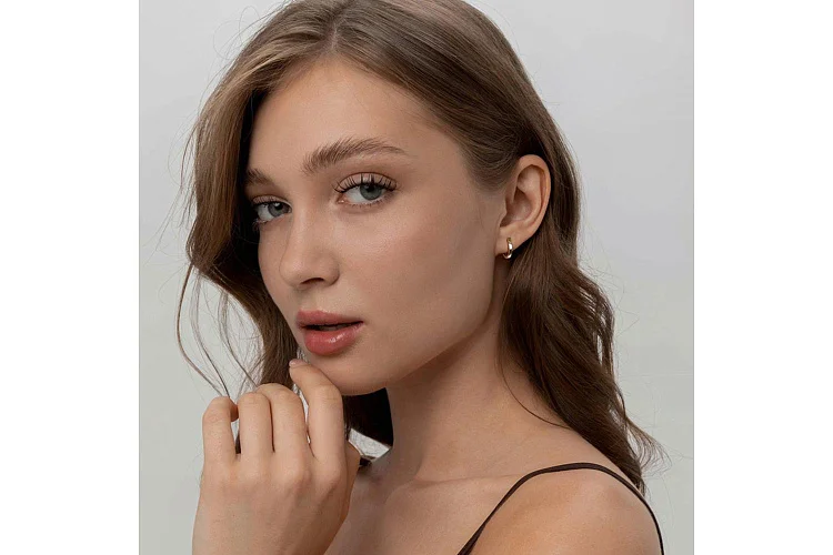 Основа серёг-трансформеров из жёлтого золота без вставок