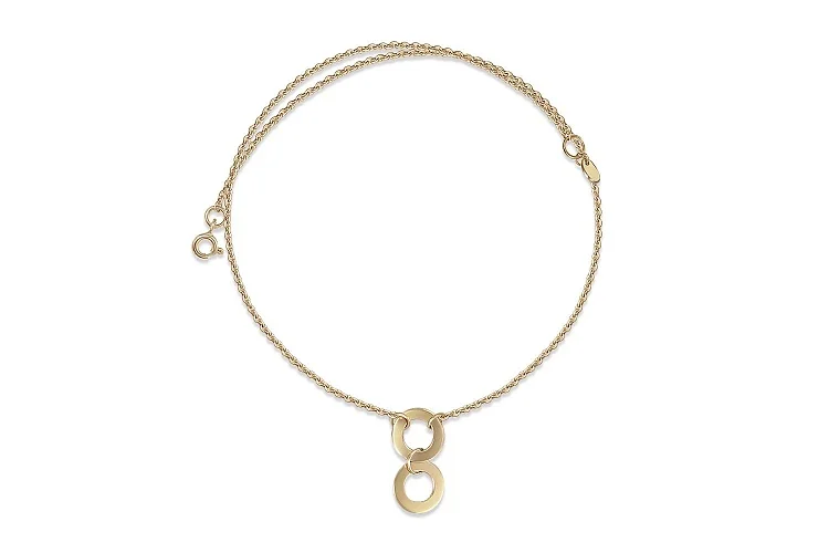 Колье Круг из жёлтого золота без вставок