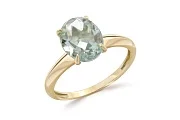 Кольцо из жёлтого золота с празиолитом