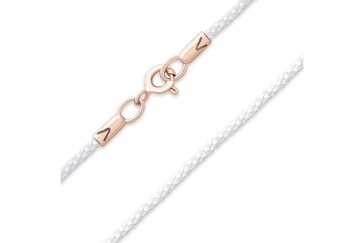 Шнур с замком из красного золота