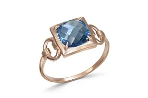 Кольцо из красного золота с топазом лондон