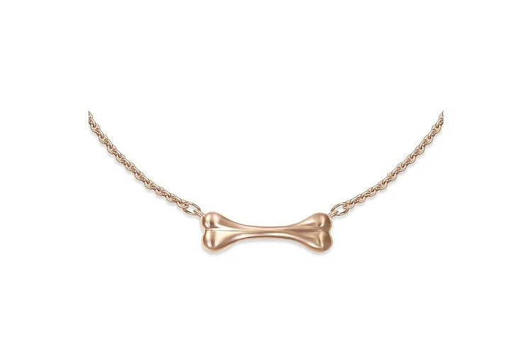 Колье Кость из красного золота без вставок