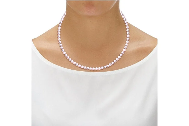 Колье из красного золота с 63 жемчужинами