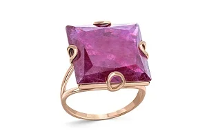 Кольцо из красного золота с наноситалом