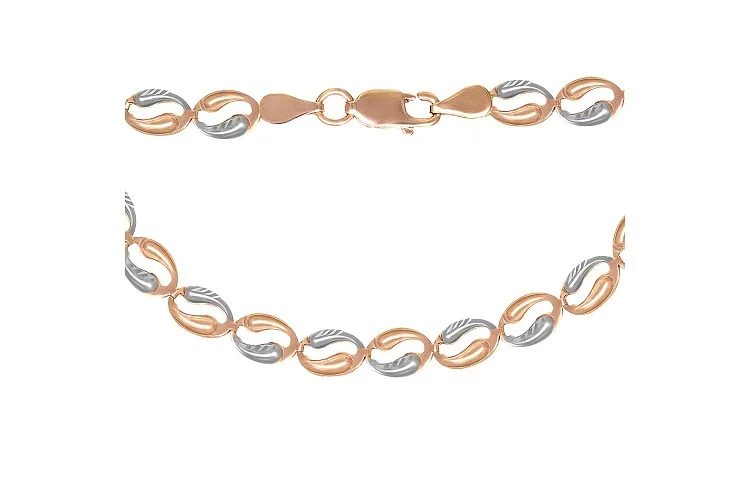 Колье из красного золота без вставок