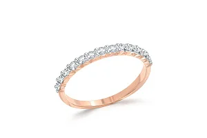 Кольцо Дорожка из красного золота с 13 фианитами