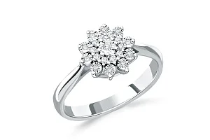 Кольцо из белого золота с 21 бриллиантами