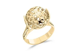 Кольцо Шар из жёлтого золота без вставок