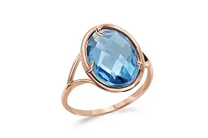 Кольцо из красного золота с наноситалом