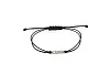 Браслет из красного золота с 3 фианитами
