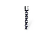 Подвеска Дорожка из белого золота с 13 фианитами