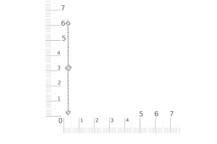 Браслет из белого золота с 3 бриллиантами