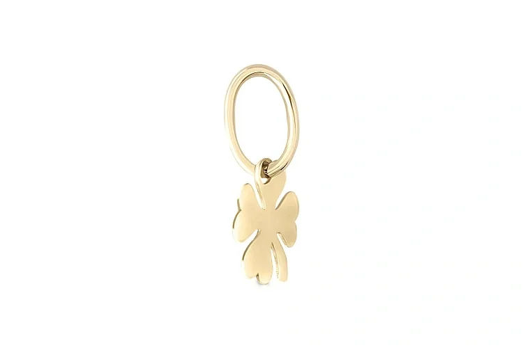 Подвеска Клевер из жёлтого золота без вставок