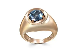 Кольцо из красного золота с ситаллом