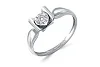 Кольцо из белого золота с бриллиантом